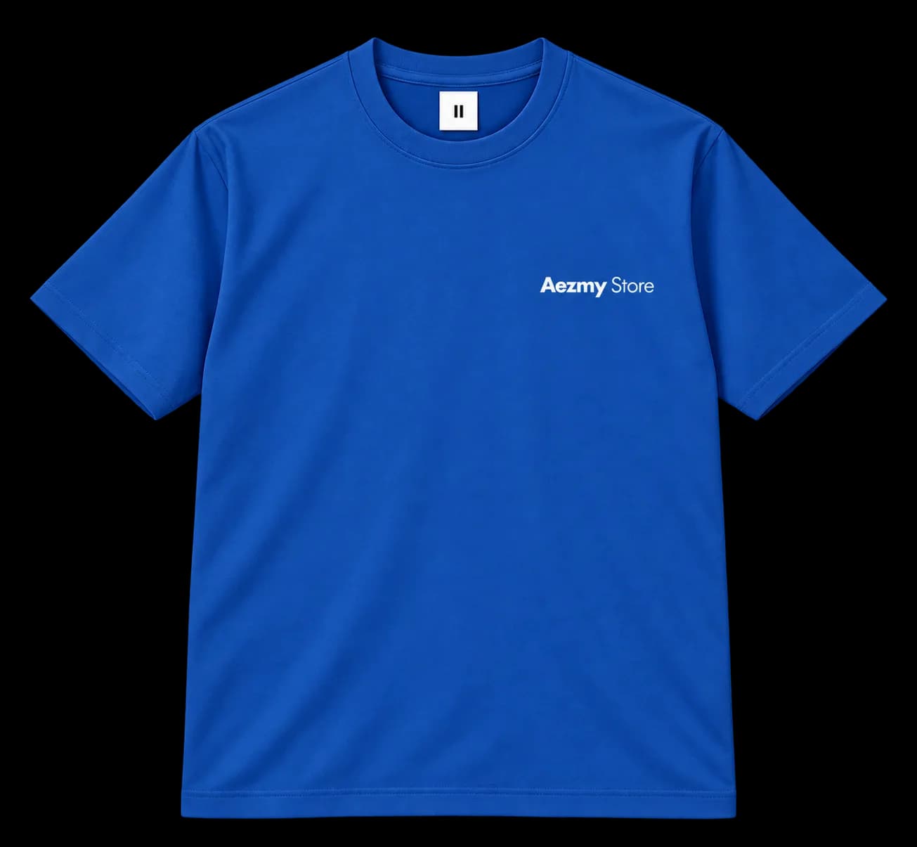 Aezmy Store tee, blue — front